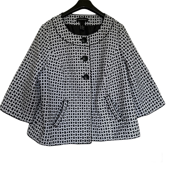 Lane Bryant Jackets & Blazers - Lane Bryant Black & White Business Casual Lightweight Blazer Jacket
